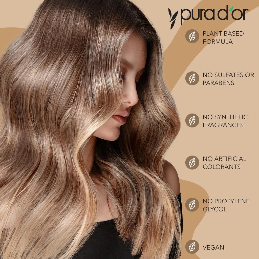 PURA Professional Quality Hair Thinning 2X Concentrated Active Ingredients Boosting Effects Natural Ingredients Clinically Sulfate Men 473 ml fl