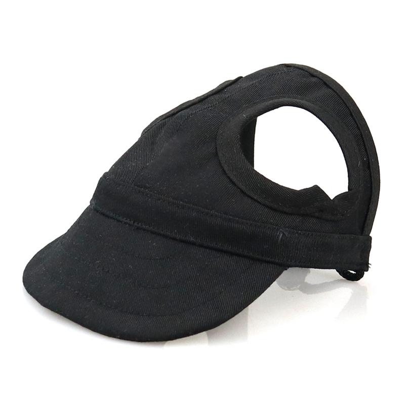 Dog Baseball Cap Adjustable Pet Dog Outdoor Hat Sport Sun Protection Visor Sunbonnet Outfit With Ear Holes For Puppy Small Dogs
