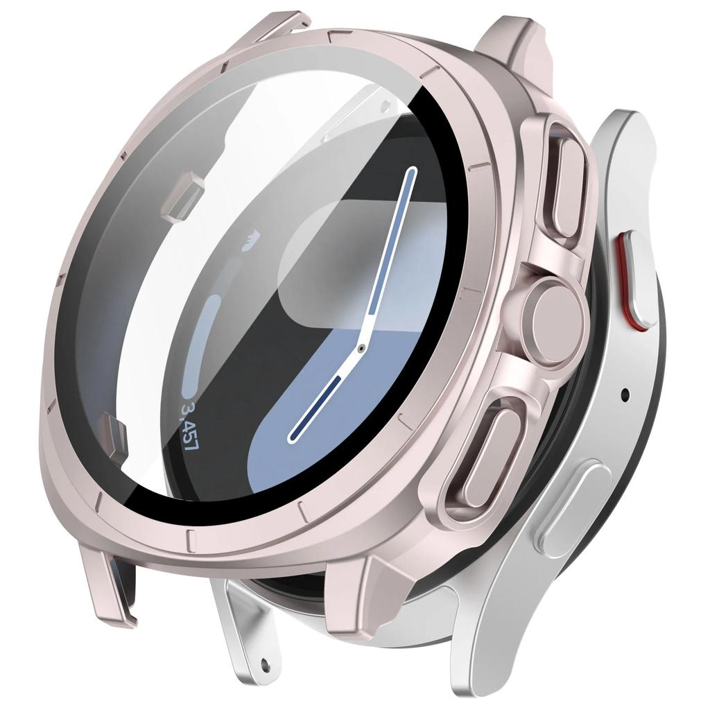 Glass+Case for Samsung Galaxy Watch 7 40mm 44mm Screen Protector Change To Ultra Bumper Cover iWatch Galaxy Watch 7 Accessories
