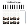 Fairing Screen Fasterners Windscreen Nut Bolt Washer Screw Motorbike Windshield Fasterner Kit M5 X 15mm Universal 10Pcs/set