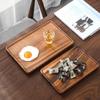 Wooden Leaf-Shaped Snack and Tea Tray