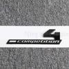 Giossy Black 3D ABS COMPETITION ABS Emblem Thunder Edition For BMW M1 M2 M3 M4 M5 M6 M8 Car Trunk Badge Sticker RW6