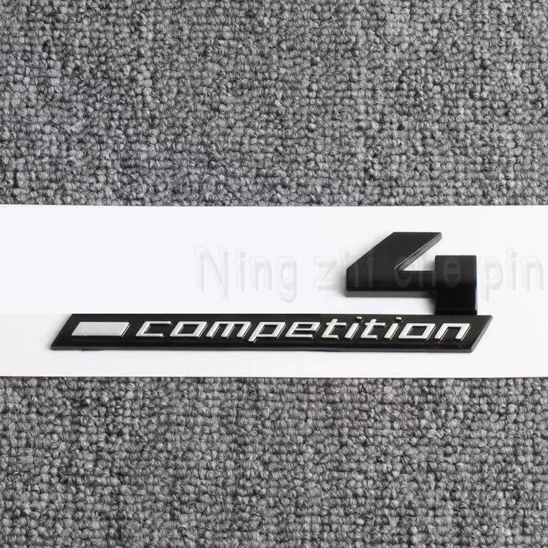Giossy Black 3D ABS COMPETITION ABS Emblem Thunder Edition For BMW M1 M2 M3 M4 M5 M6 M8 Car Trunk Badge Sticker RW6