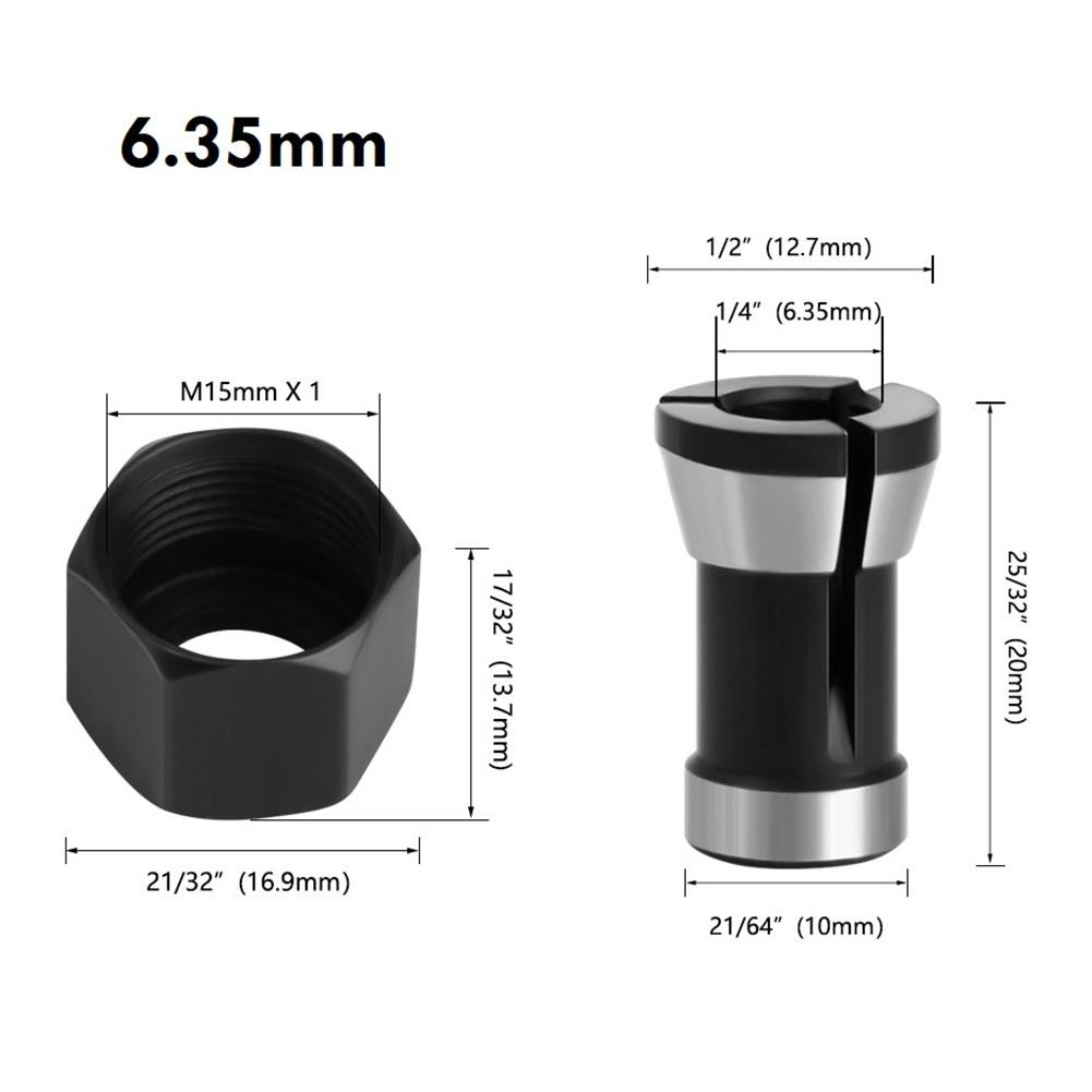 Milling Cutter Collet Chuck Electric Router M15 Nut