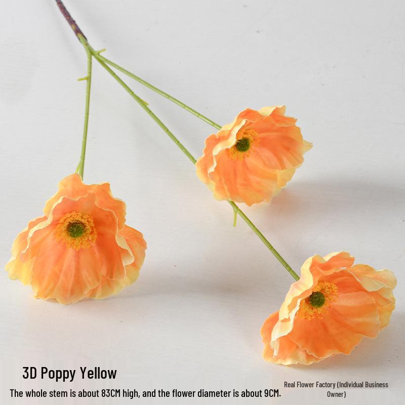 Orange-Themed Wedding Aisle Simulation Flower Arrangement - Artificial Home Decor Row Flowers