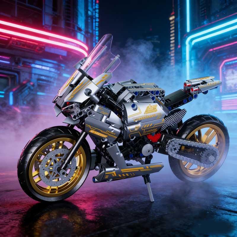 2026 новый 1000RR механические компоненты сложная модель мотоцикла 500 шт. пазл сборка конструктор игрушка подарок мальчику