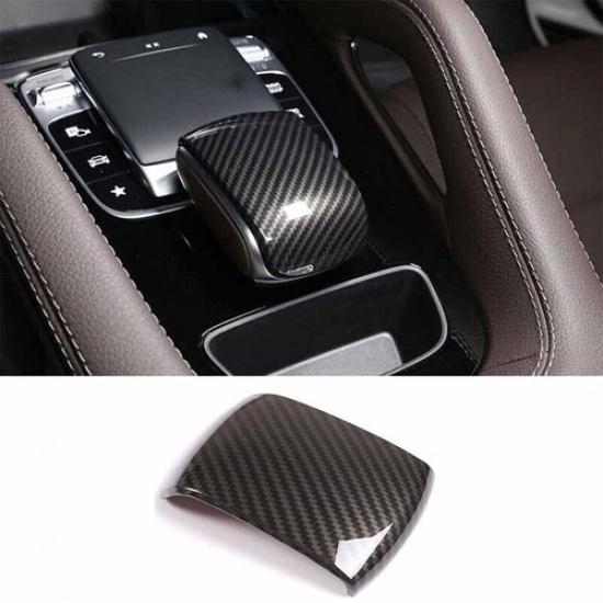 Carbon Fiber Shift Knob Cover Fit For Benz GLE GLS -22 Central Console Gear