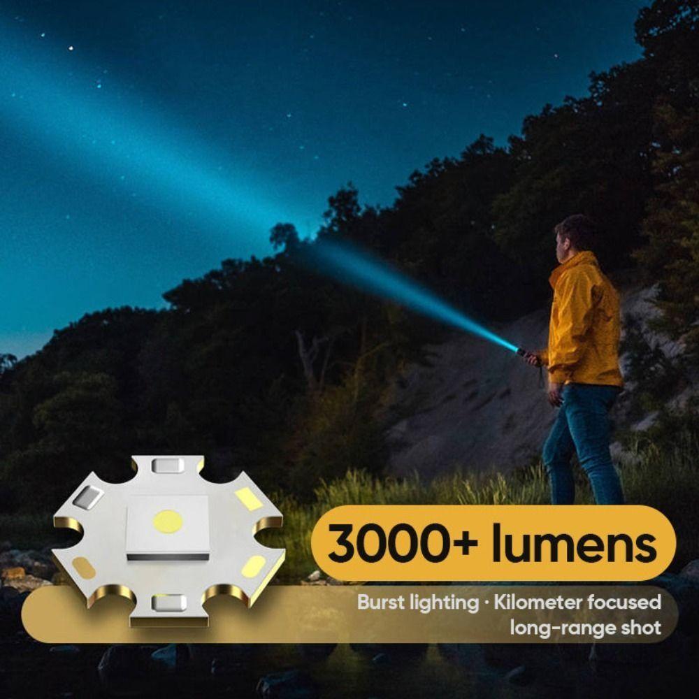15000mAh Super Bright Flashlight Type-C Handheld Flashlight Portable LED Flashlight  Night