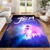 Jem and the Holograms Carpet Door Mat for Living Room or Bedroom Protective Mat Under Chair Office Decoration Christmas Gift Birthday Present