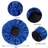 Satin Bonnet Head Wear Adjusting Night Sleep Hat for Bath Long Straight Hair