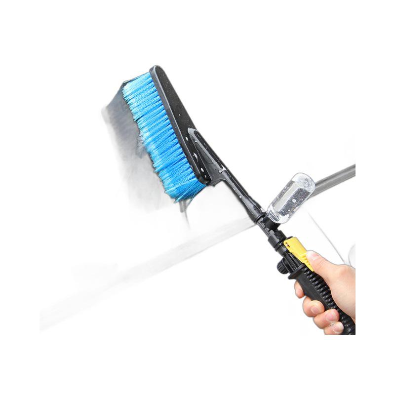 Cool Horse Car Wash Velvet Soft Bristle Brush with Spray Handle and Foam Bottle for Tires and Wheels