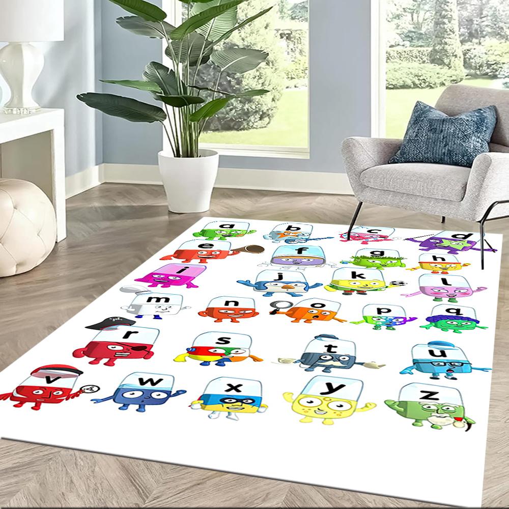 Numberblocks Floor Rug Office Rug Suitable for Hallway Decorate room Playrooms Kitchen Antislip Carpet Anime Office Decor