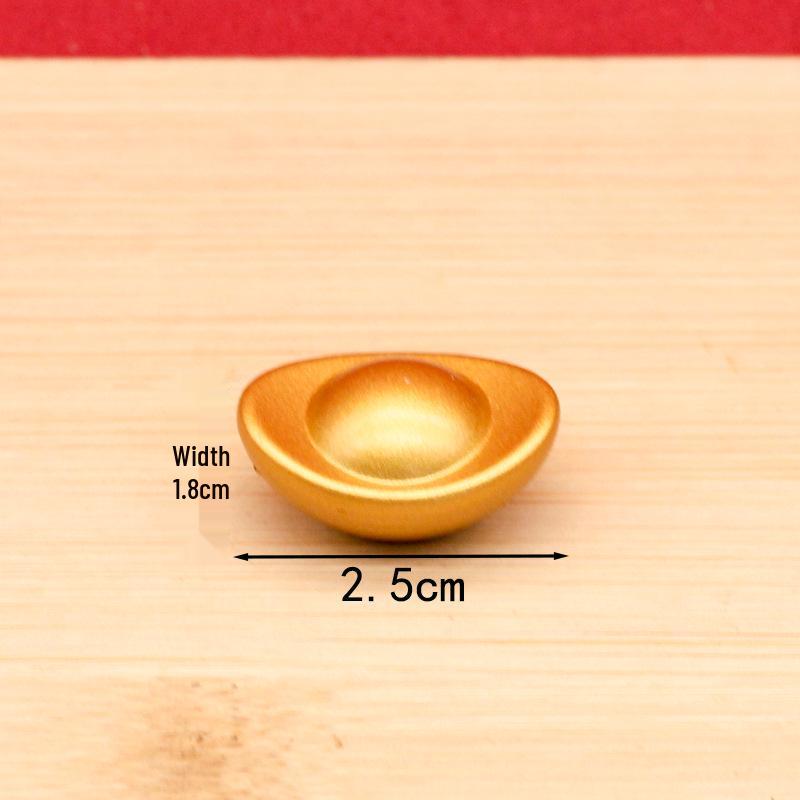 

Glossy Solid Yuanbao Ornament for Home Decorations and Housewarming Gifts