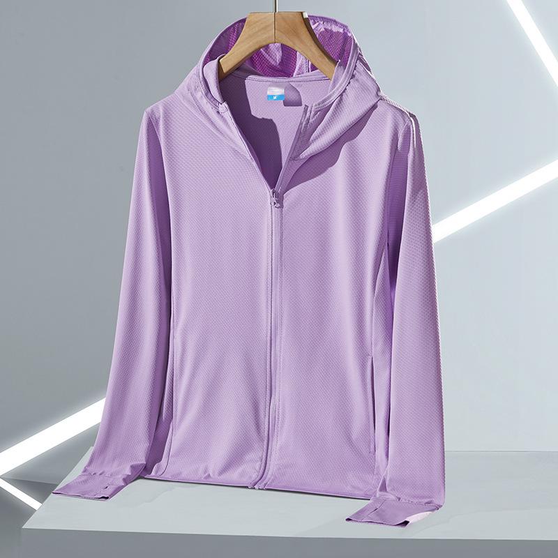 Erkek ve Kadın UPF 50+ Buz İpeği Uzun Kollu Güneş Koruyucu Ceket