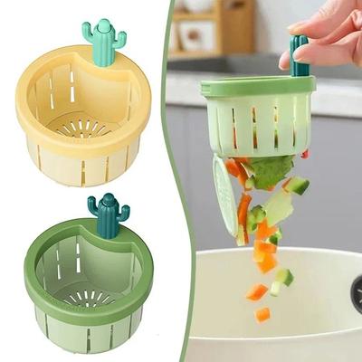 Anti-clogging Cactus Kitchen Sink Drain Strainer Leakage-proof Easy Cleaning Sink Drain Basket Food Waste Catcher With Washer