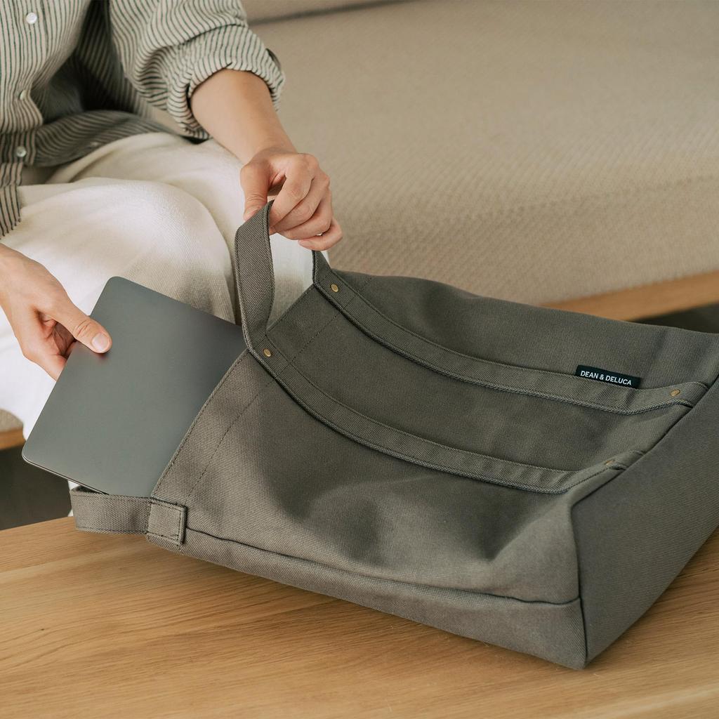 Cotton tote khaki L [Dean & Deluca] bag,