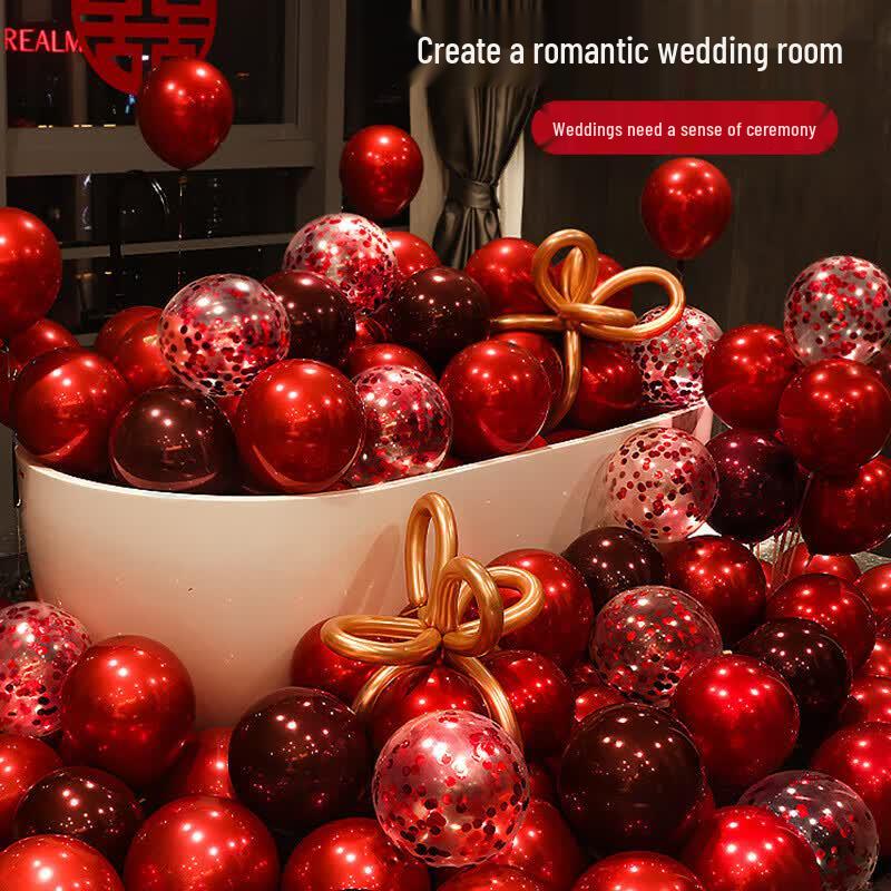 Metallic Silver Double-Layer Latex Party Balloons