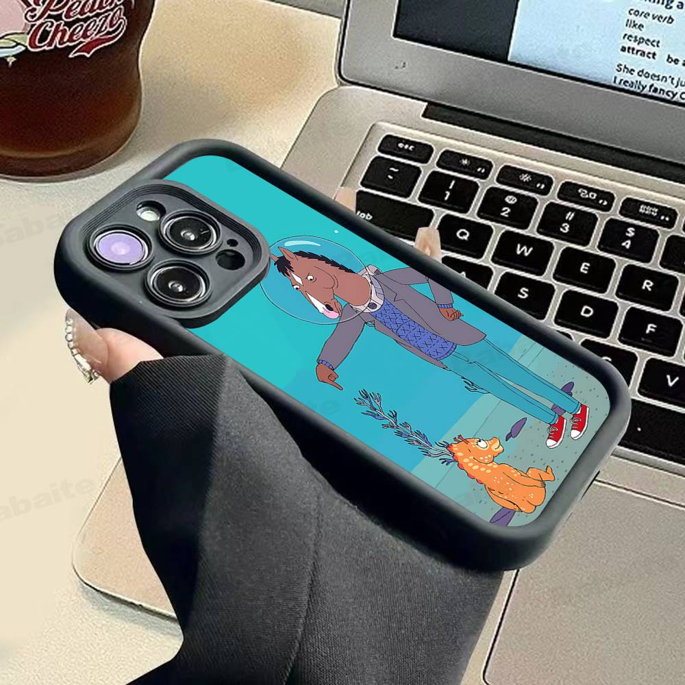 Cartoon B-BoJack Horseman Phone Case For IPhone 11 12 13 16 15 17 14 Pro Max Soft Funda Silicone Cover