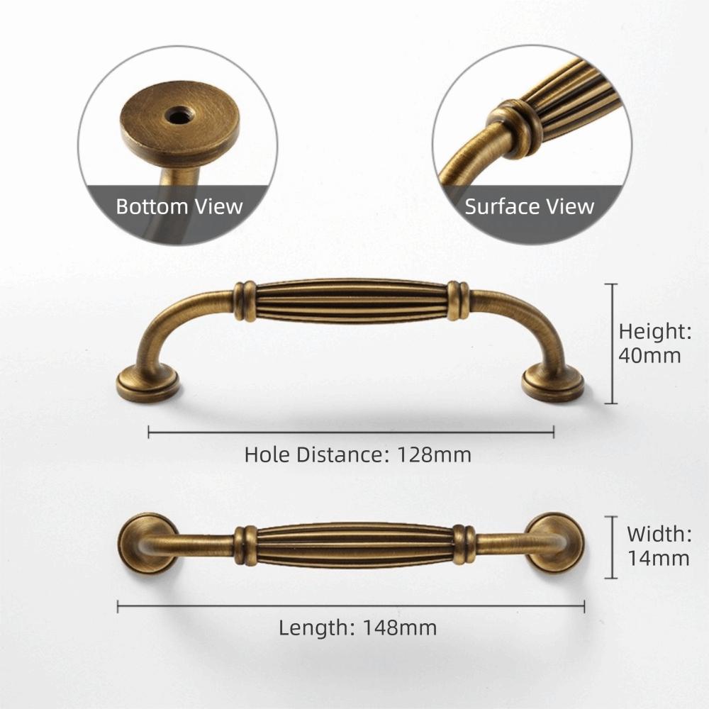 American Vintage Drawer Pulls Nordic Style Long Handles Vintage Furniture Handles Kitchen Cabinet