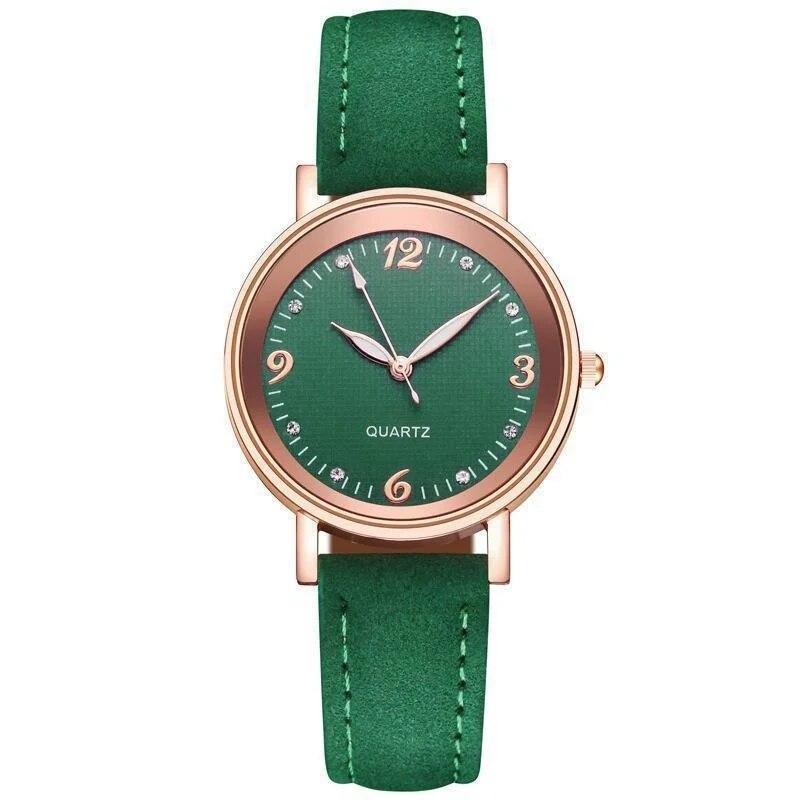 Klokker for kvinner Skinnbånd Luksusklokker Kvartsklokke Casual armbåndklokke for kvinner