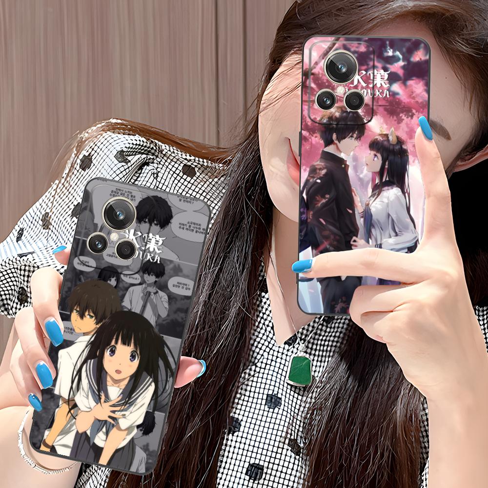 Hyouka Chitanda Oreki Mobile Phone Case for Realme 15 14 13 12 11 10 9 Pro Plus T i Lite 5G Colorful Printing Cover Cover Luxury