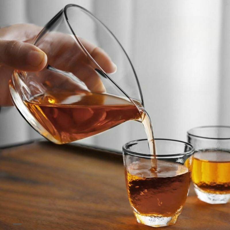 Japanese Heat-resistant Glass Fair Cup Simple Transparent Teacup Household Kung Fu Tea Set Tea Infuser Water Cup Tea Accessories