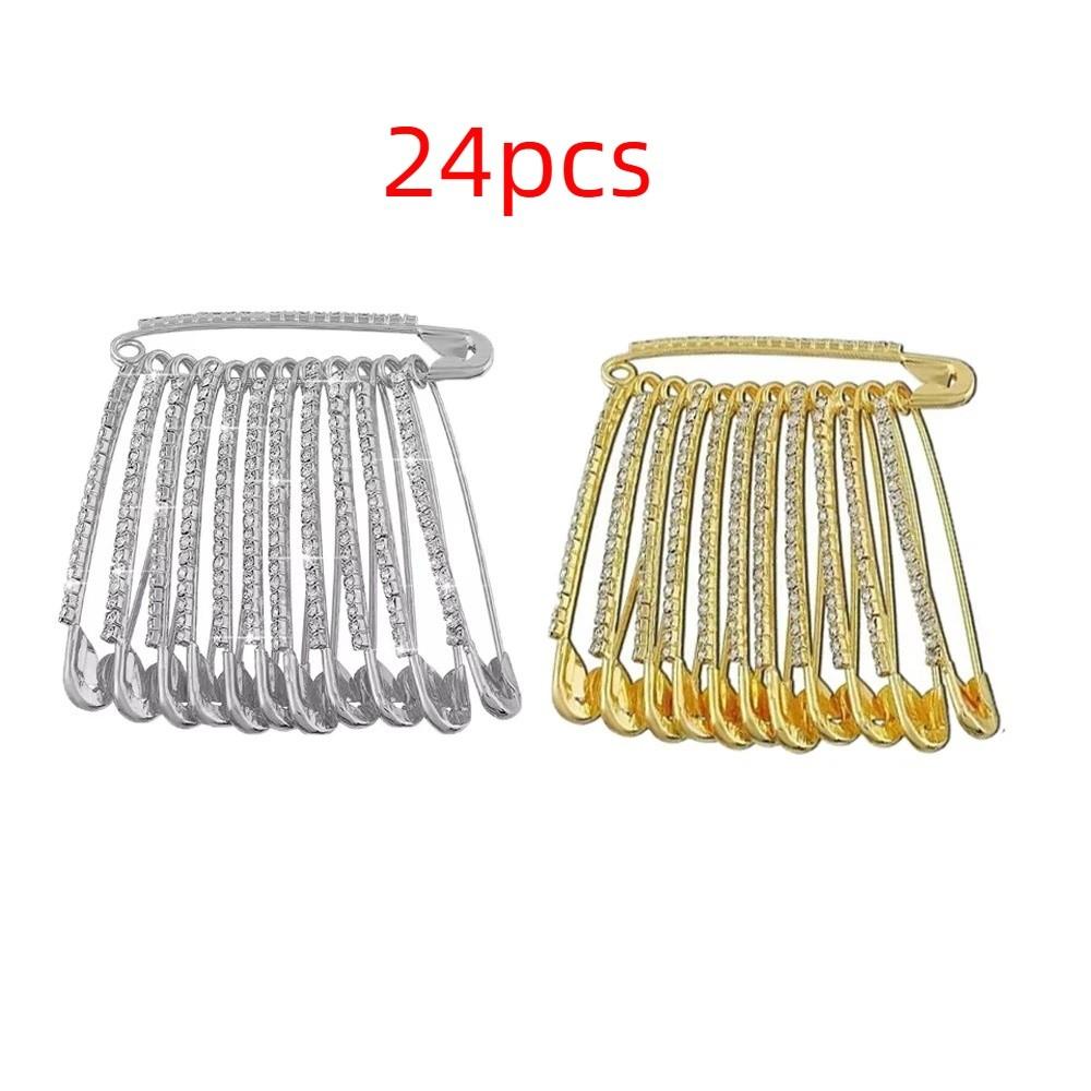 Korean Style Rhinestone Safety Pins Vintage Skirt Dresses Pins Unique Pants Safety Pin  Girls