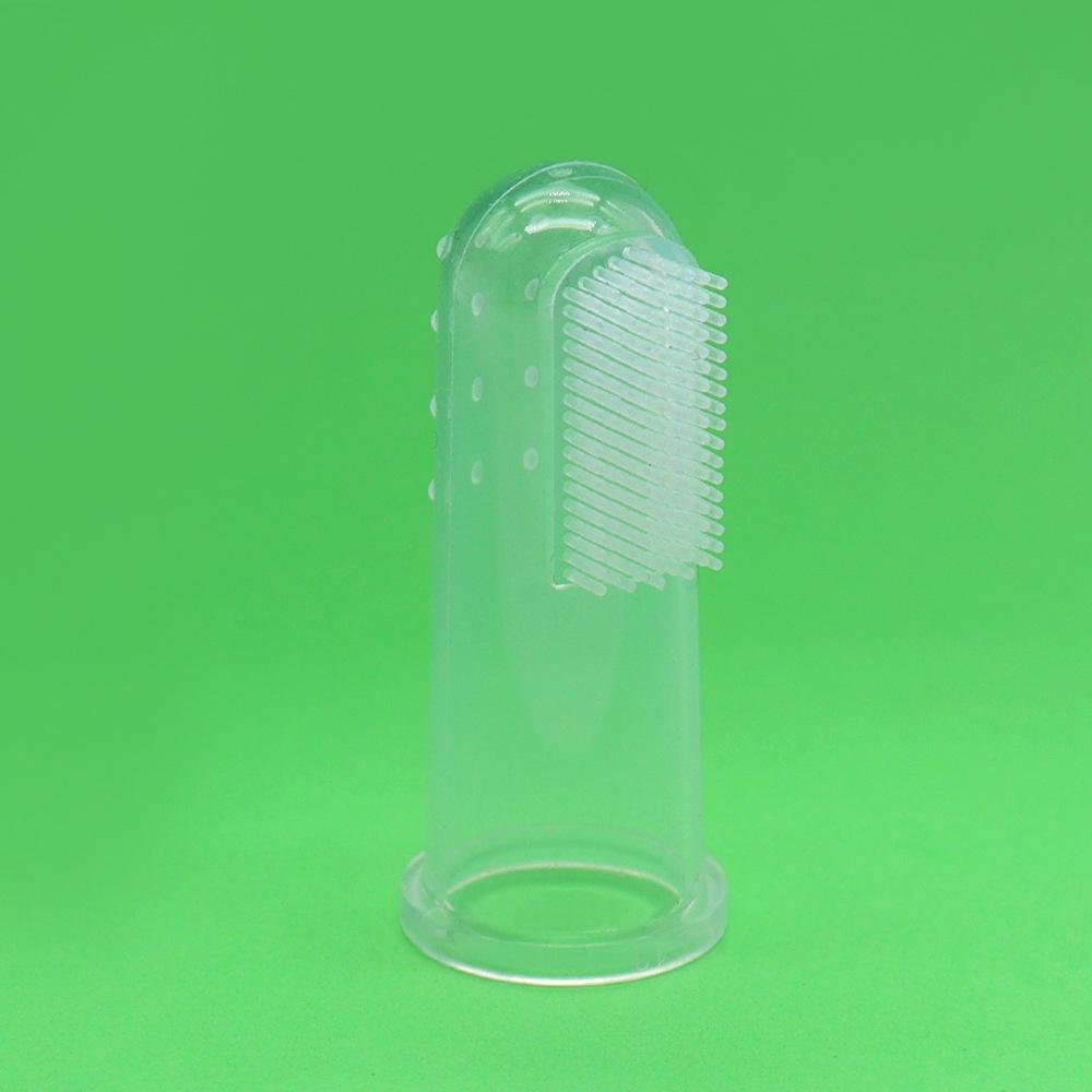 

Силиконовый напальчник-зубная щетка для домашних животных - Инструмент для гигиены полости рта прозрачный