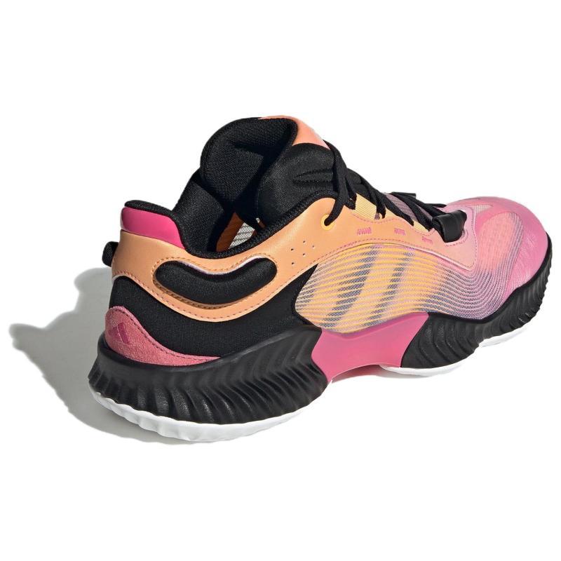 Adidas PRO VENTILATE LOW Cushioning Anti-Slip And Wear-Resistant Low-Top Basketball Shoes Unisex Pink Orange Black Sneakers JH5840