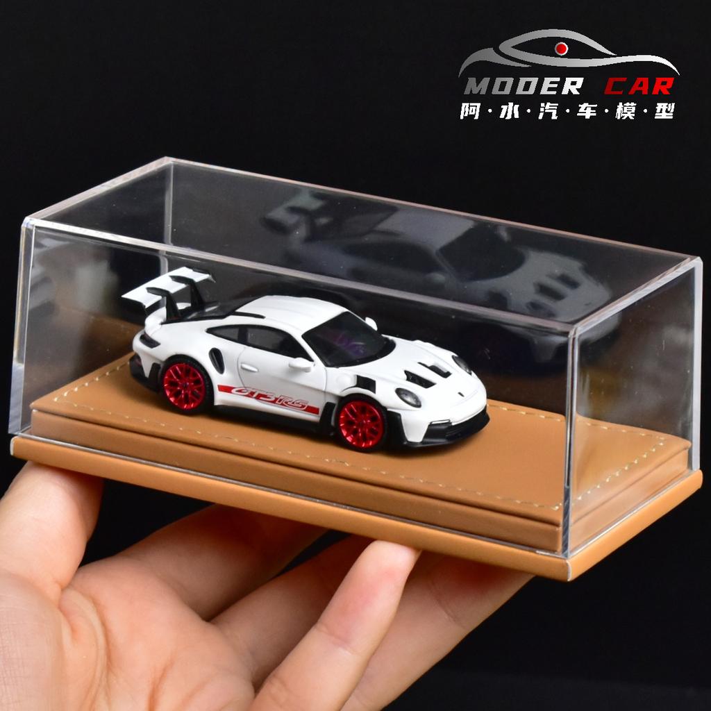 1:64 Acrylic Leather Bottom Universal Model Car Dust Box(Excluding car)