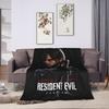 Leon The Chad Kennedy  Resident Evil Requiem Flannel Blanket Winter  Super Soft Throw Blanket for Bedspread Sofa Bed Cover