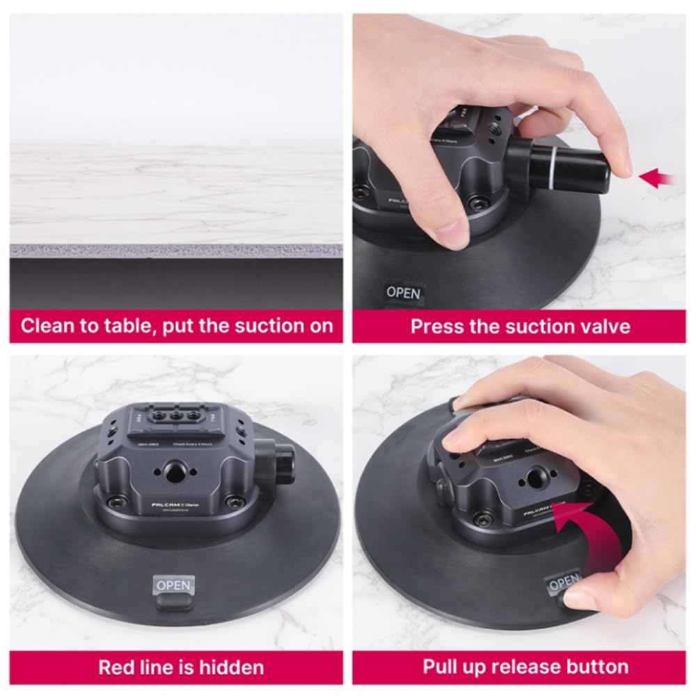 Ulanzi 2567 FALCAM F22 Quick Release Suction Cup Mount (4.5 inches)