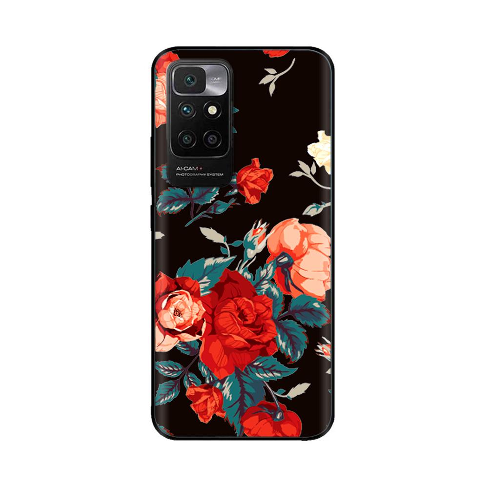 For Redmi10 Xiaomi Redmi 10 Case for Redmi 10 Prime Bumper 6.5 inch Soft TPU Silicone Cover For redmi10 Cases Marble Back Cover