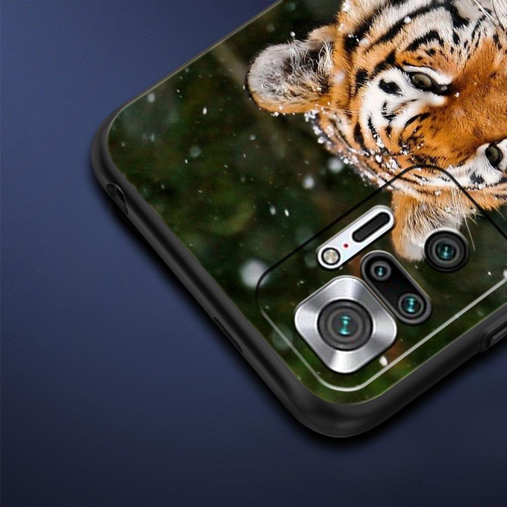 Tiger Leopard Fashion Phone Case For Xiaomi Redmi Note 14 13 5G 10 11 12 Pro Plus 4G 14C 13C 12C 10C Black Cover