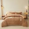 Thickened Milk Velvet Winter Warm Blanket for Bed Queen Size Soft Flannel Quilt Double-Sided Plush Single Double Thick Comforter