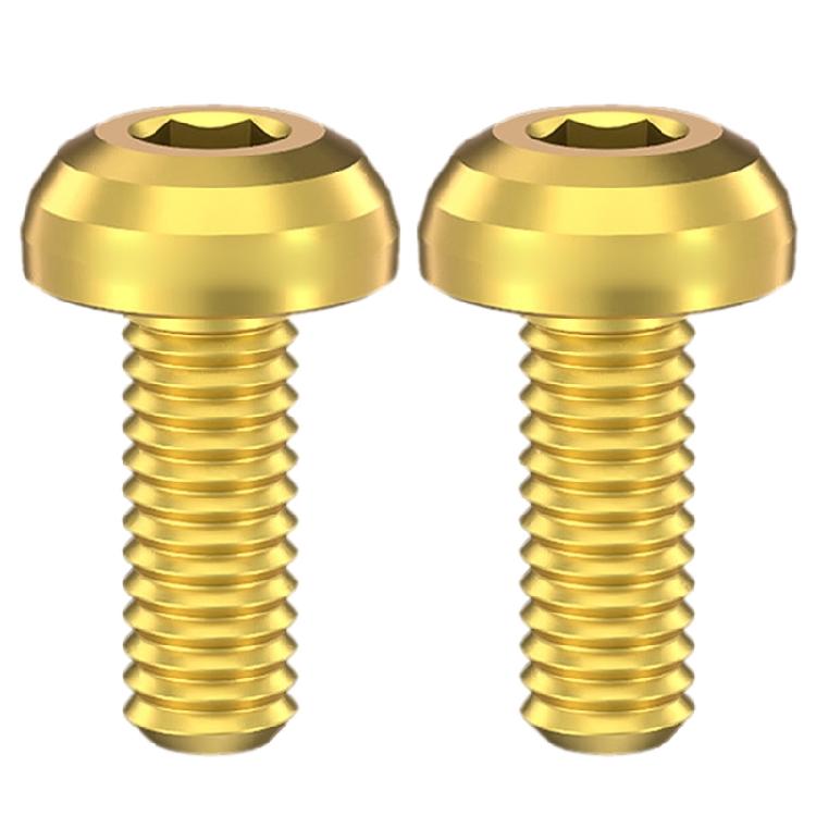 

2Pcs Bicycles Water Bottle Cage Bolts M5x12mm Titaniums Alloys Bike Bottle Holder Screw Cycling Accessories Easy to Use