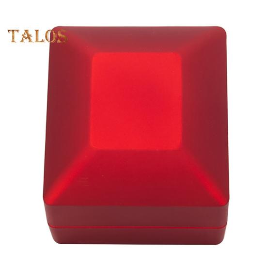 Świecące pudełko na pierścionki z diodami LED Kompaktowa konstrukcja Przenośne miękkie pudełko na pierścionki zaręczynowe Pudełko na biżuterię prezentową