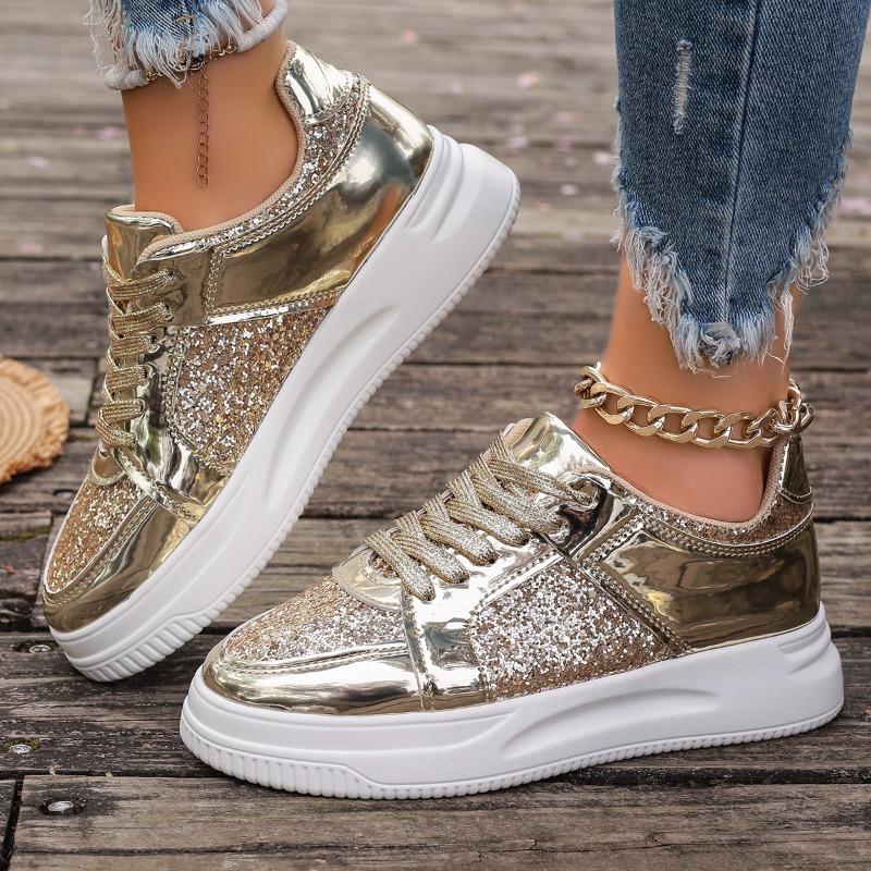 Damskie casualowe buty sportowe Wiosenna moda Sznurowane na platformie Buty do chodzenia Damskie outdoorowe buty do biegania Wulkanizowane buty