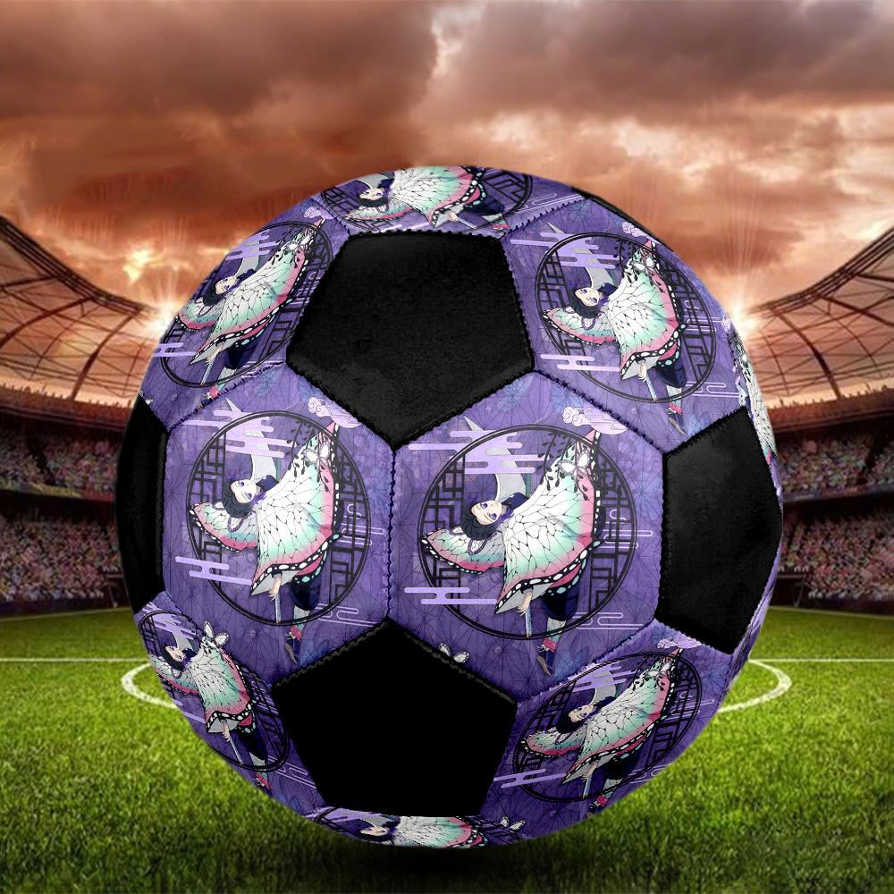 1pc Demon Slayer Kimetsu No Yaiba Football Soccer Ball Size 5 Indoor Soccer Ball Fashion Colorful  Backyard Game -Great For Sports Fans Gift HE8