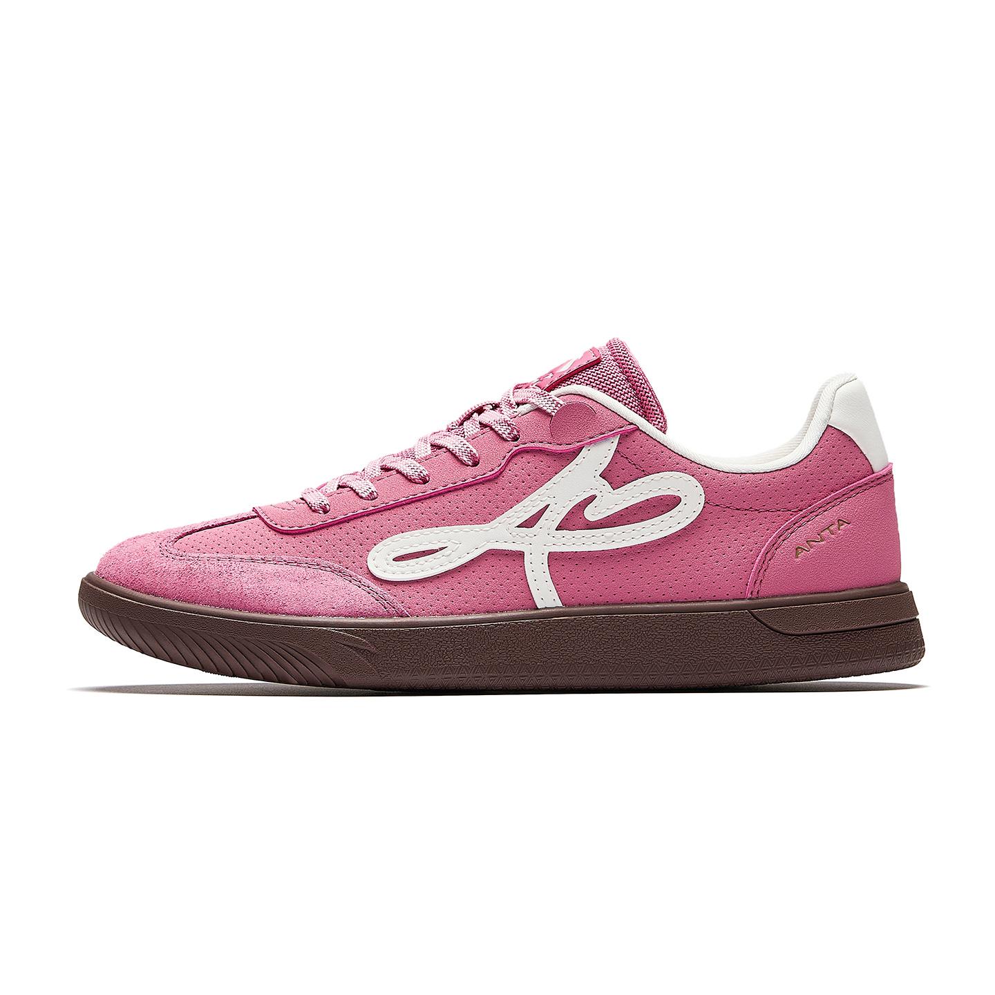 

Anta Man Dance Abrasion Resistant Slip Resistant Low top Skateboard Shoes Women s Pink White 922618009-6 36.5