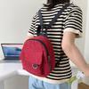 2023 New Velvet Women's Bag Korean Trendy Soft Sister Shopping Backpack Simple Solid Color Student Backpack For Girls Green)