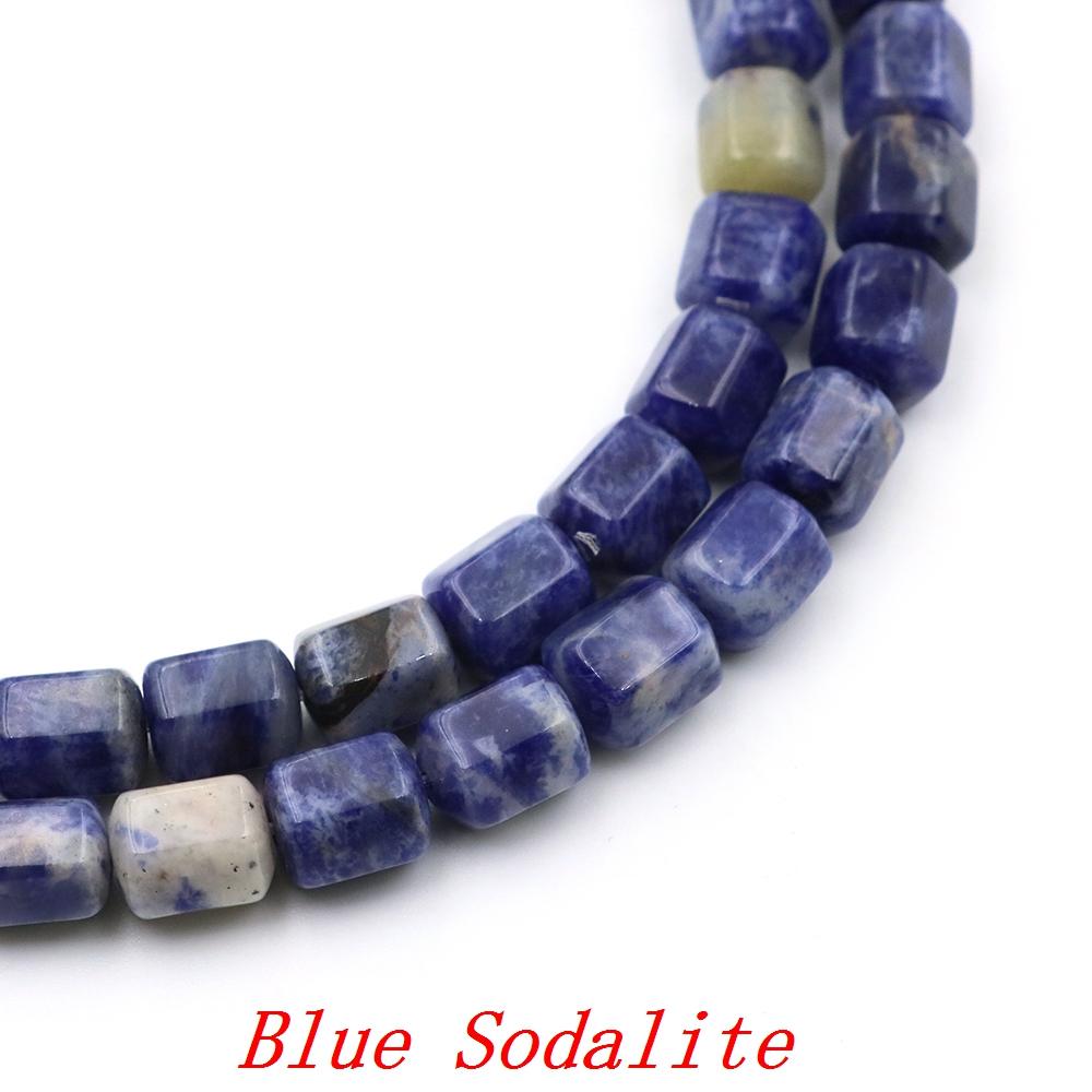 Faceted Natural Stone Square Rose Quartz Agates Loose Spacer Beads For Jewelry Diy Making Crystals Bracelet Pendant Accessories