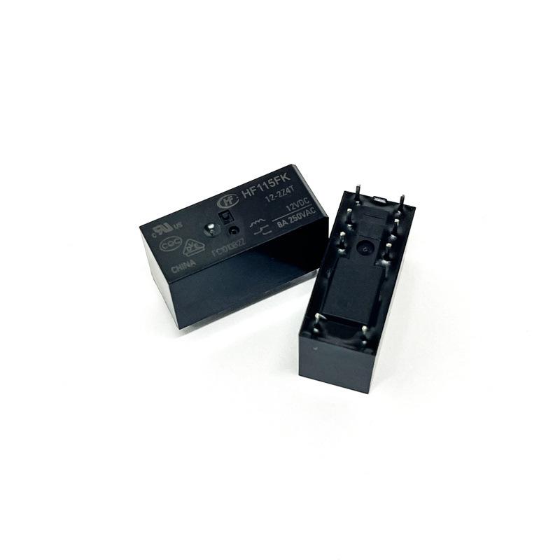 Relais Double Changement 16A 8 Broches – Modèles HF115FK-12-2Z4T & HF115FK-24-2Z4T