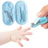 4pcs/box Baby Nail Clipper Set Children Kids Cutter Scissors Files Small Nose Hair Trimmer Newborn Nails Care Tools Items Kit