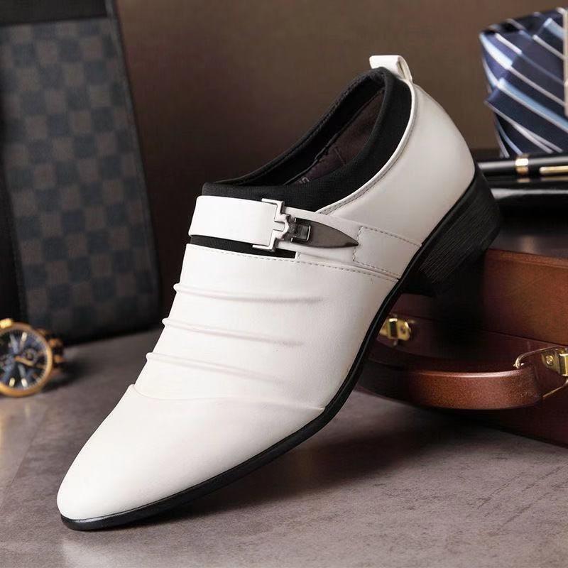 Leather Shoes Men's Business Casual Formal Wear British Men's Youth Leather Shoes
