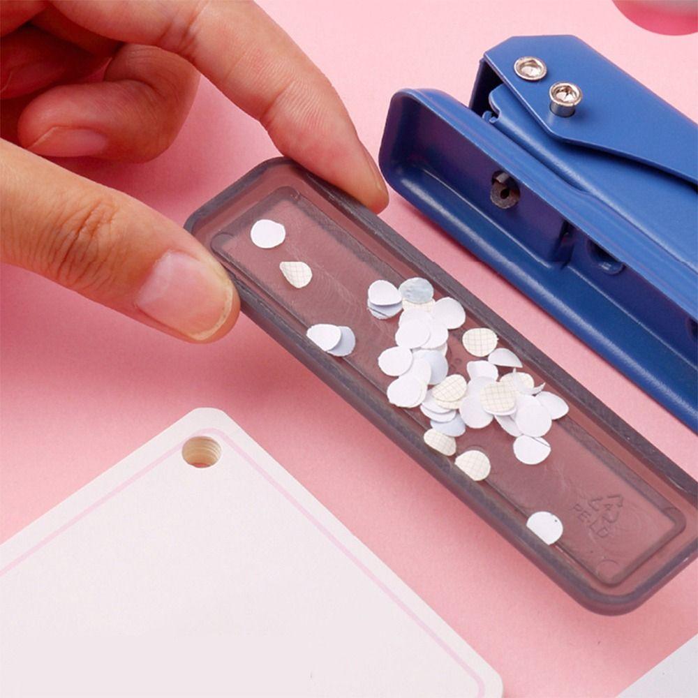 DIY Round Hole Puncher Single Hole Disc Ring Binding Cutter Creative Hole Puncher  Stationery