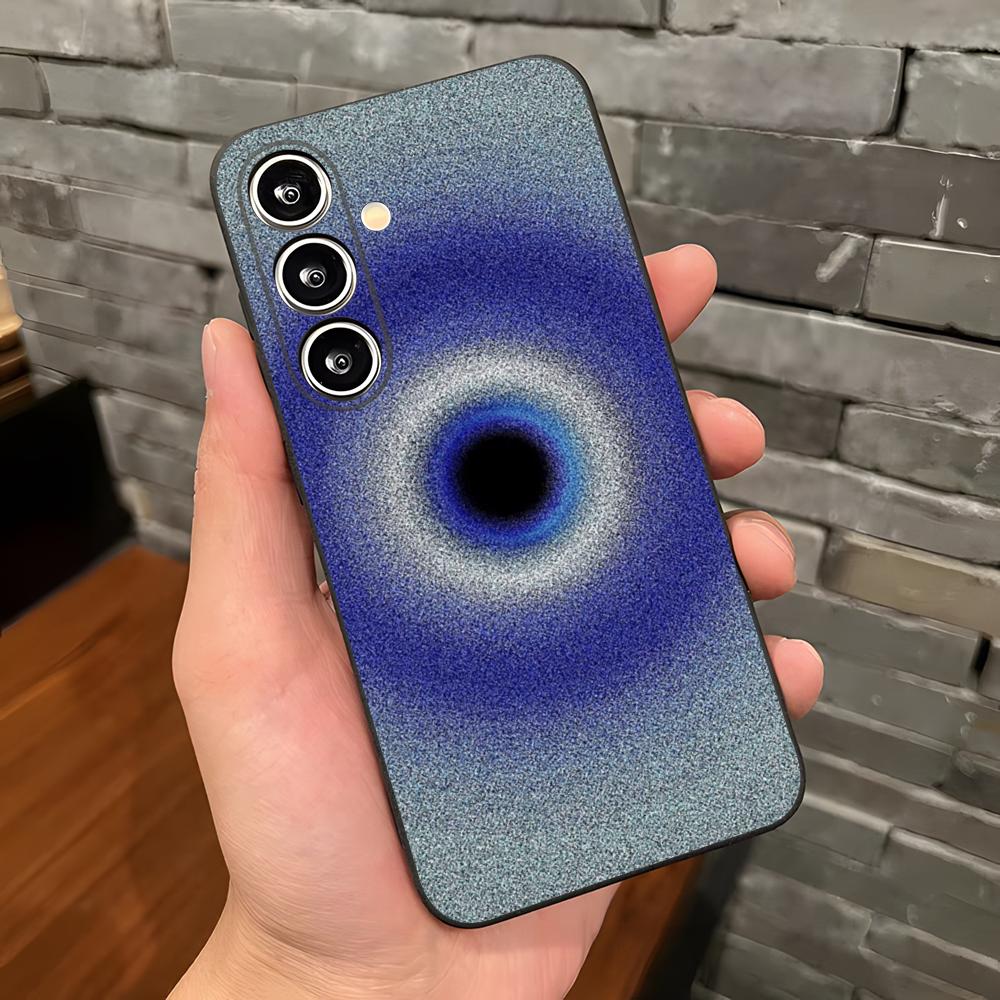 Cute Blue Evil Eye Phone Case For Samsung A25 A13 A33 5G A54 A36 A35 A56 A52 A14 Shockproof Soft Cover