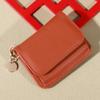 1PC Vintage Solid Color Short Wallet Portable Bifold Coin Purse Women's Credit Card Holder Suitable for Business orTrips