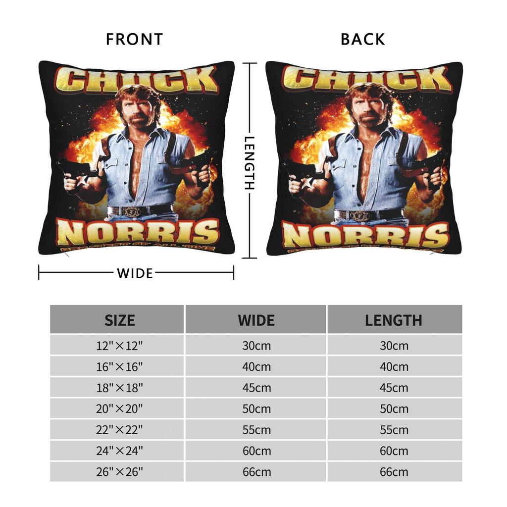 RIP Chuck Norris Never Dies  Pillowcases Merch Printing Cushion Cover Decor  Pillow Case Cover Home Multi-Size