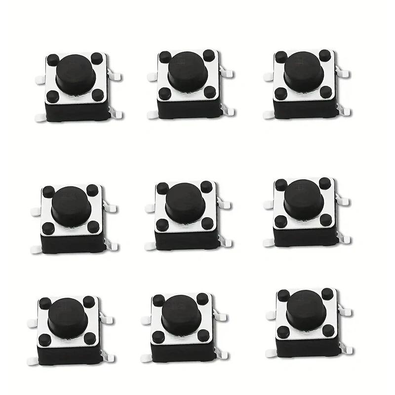 50ks Mini Mikro 6x6x5mm Momentální Taktilní Tlačítkový Spínač 4 piny ON/OFF klávesy tlačítko